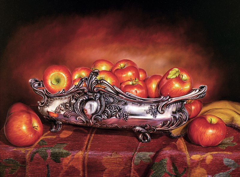 №1339966 - фрукты, натюрморт, яблоки - оригинал