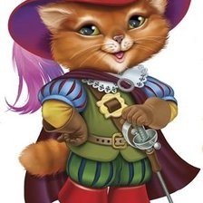 Схема вышивки «кот в сапогах»