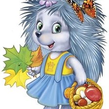 Схема вышивки «ежик»