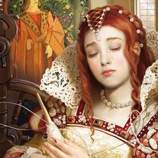 Схема вышивки «Спящая красавица»