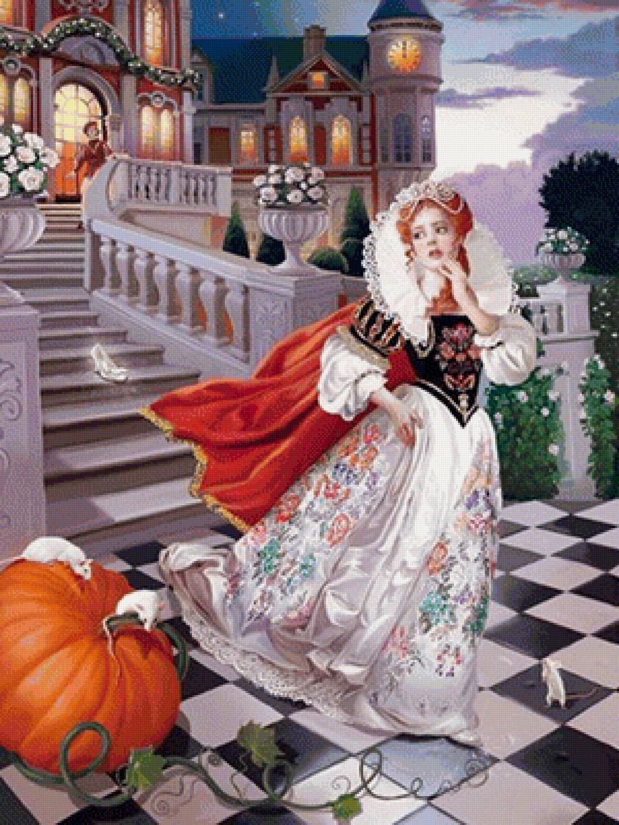 Золушка - иллюстрация, сказка - предпросмотр