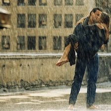 Схема вышивки «Поцелуй во время дождя»