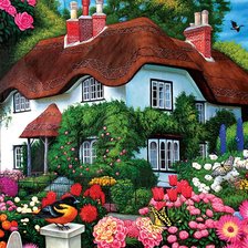 Схема вышивки «Домик»