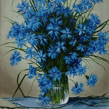 Схема вышивки «васильки»