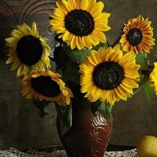 Схема вышивки «подсолнухи2»