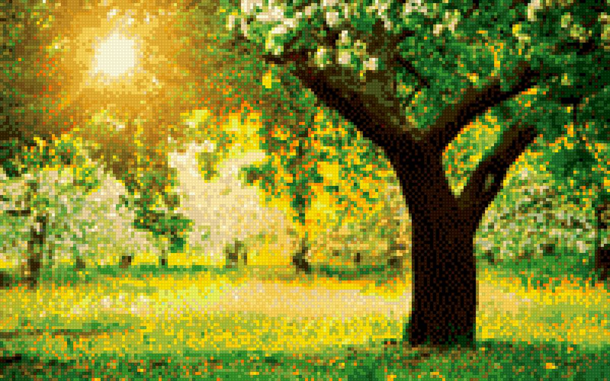 Природа - солнце, природа, пейзаж - предпросмотр