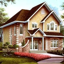 Схема вышивки «домик»