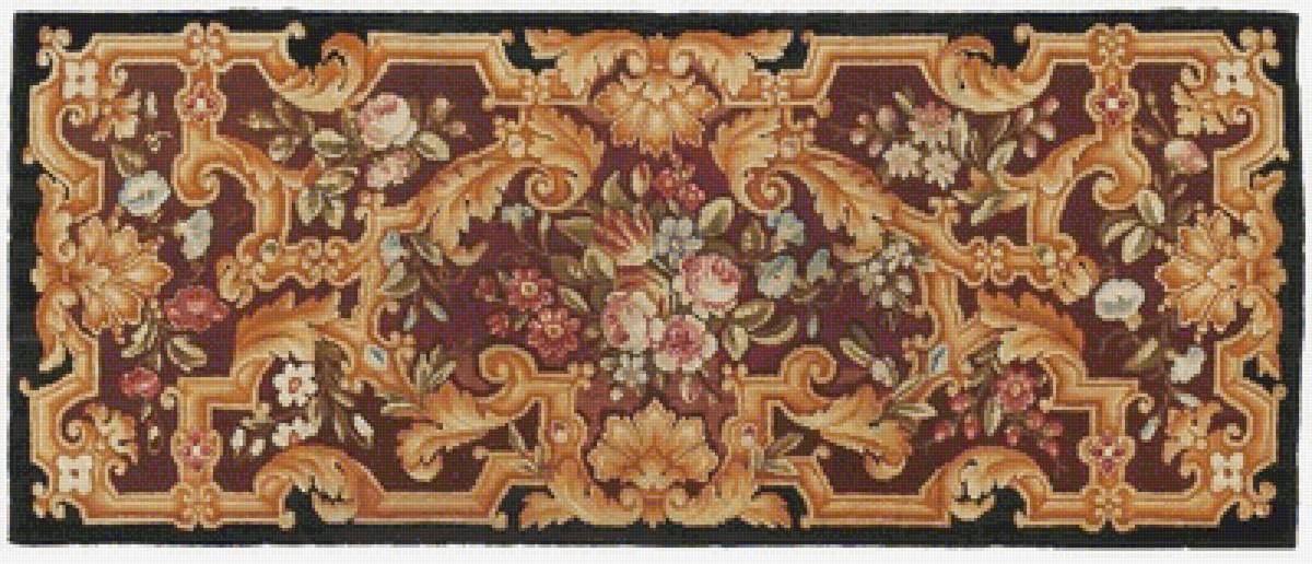 коврик - ковер, старинный узор - предпросмотр