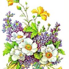 Схема вышивки «букет»