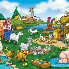 Схема вышивки «кто гуляет во двре»