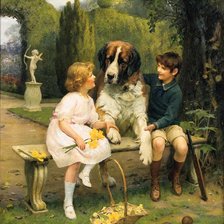 Схема вышивки «картины Артура Элсли»