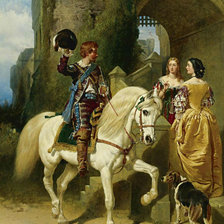 Схема вышивки «нежданная  встреча»