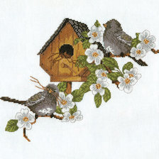 Схема вышивки «весенние хлопоты»