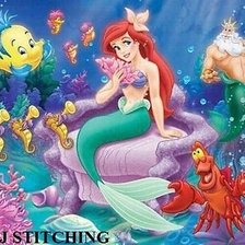 Схема вышивки «русалка»