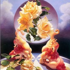 Схема вышивки «розы»