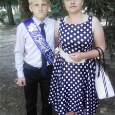 Схема вышивки «мама с сыном»