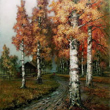 Схема вышивки «осень золотая»