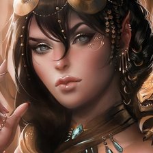 Схема вышивки «девушка»