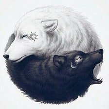 Схема вышивки «Ин-Янь»