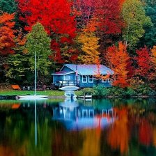 Схема вышивки «осень природа»