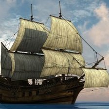 Схема вышивки «парусник»