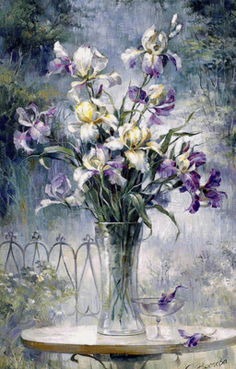 ирисы - ирисы. цветы. римма вьюгова - предпросмотр