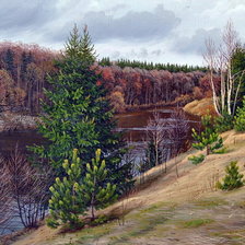 Схема вышивки «По картине А.Зорюкова»