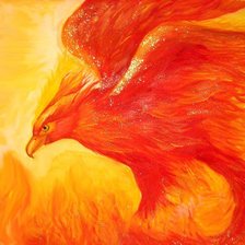 Схема вышивки «Птица-феникс»