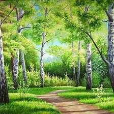 Схема вышивки «пейзаж»