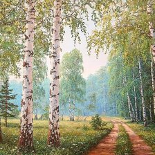 Схема вышивки «пейзаж»