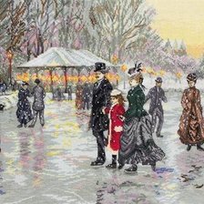 Схема вышивки «НА КАТКЕ»