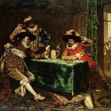 Схема вышивки «игра в карты»