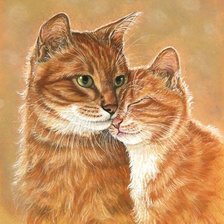 Схема вышивки «котики»