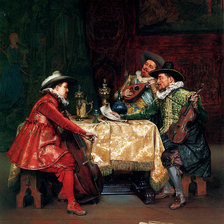 Схема вышивки «музыканты»