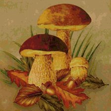 Схема вышивки «Грибная поляна»