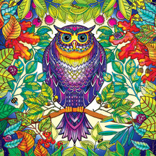 Схема вышивки «птицы»