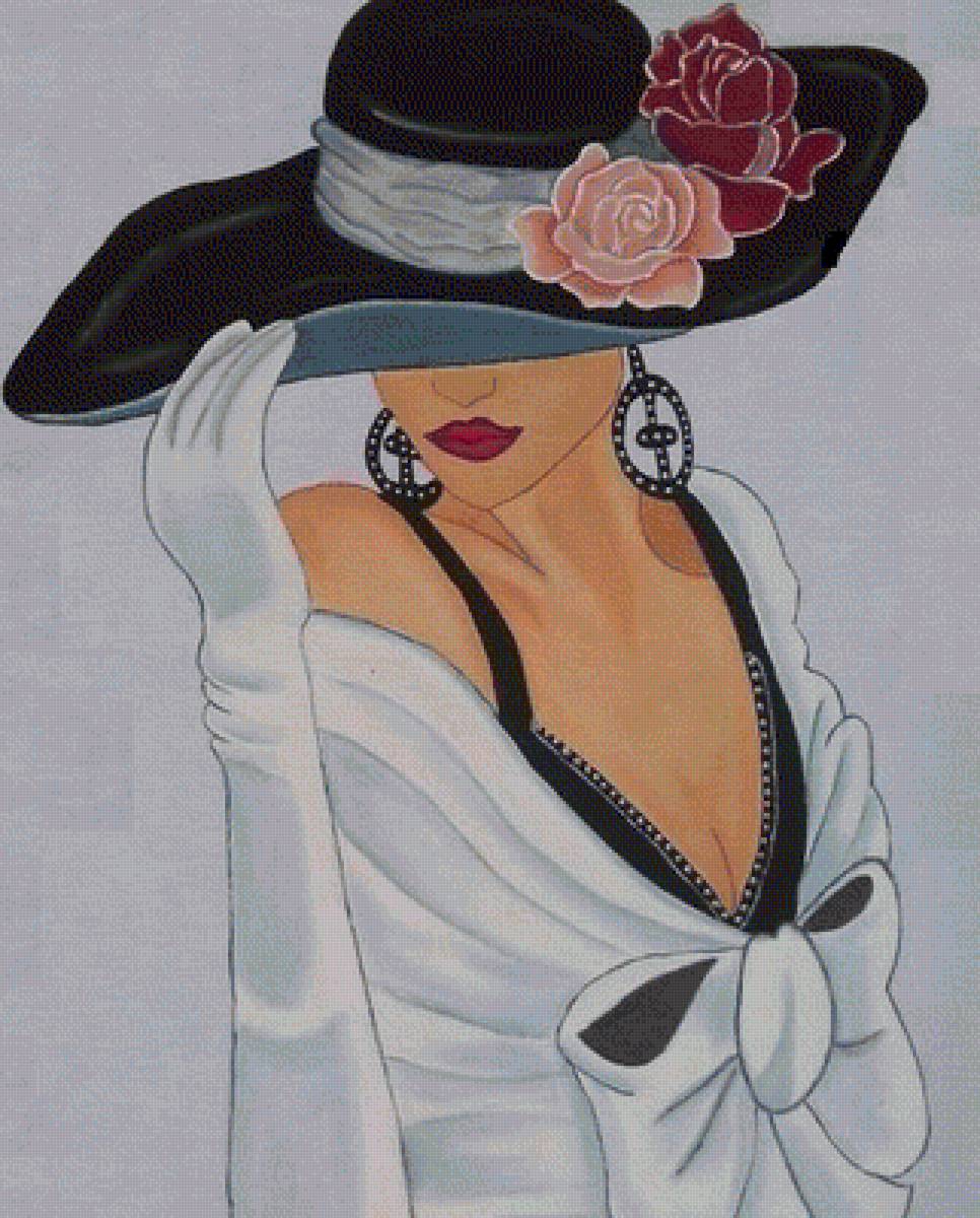 незнакомка в шляпе - предпросмотр