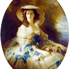 Схема вышивки «портрет девушки»