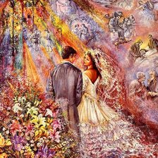 Схема вышивки «novios»