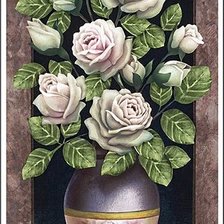 Схема вышивки «белые цветы»