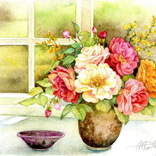 Схема вышивки «maľovaný obraz»