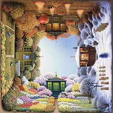 Схема вышивки «Времена года - перевертыш»