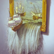 Схема вышивки «на всех парусах»