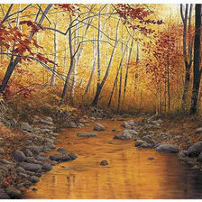 Схема вышивки «осень золотая»