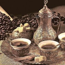 Схема вышивки «кофе»