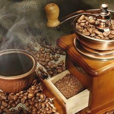 Схема вышивки «кофе»