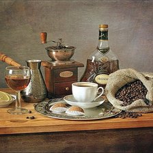 Схема вышивки «кофе»