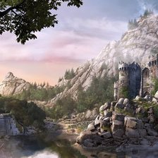 Схема вышивки «Замок»