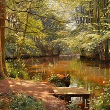 Схема вышивки «пейзаж»