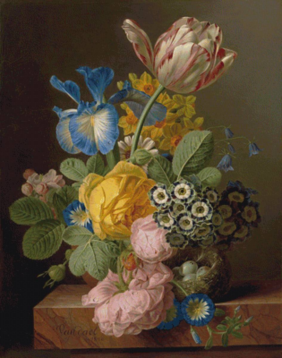 Букет - натюрморт, живопись, цветы, букет - предпросмотр